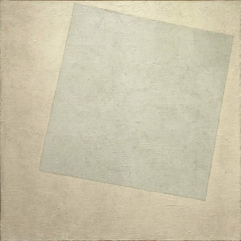 suprematist composition white on white