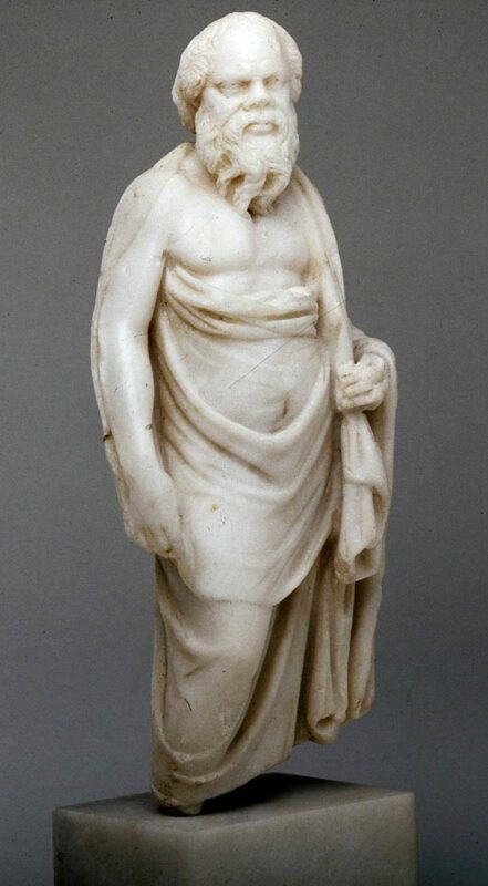 statuette of socrates