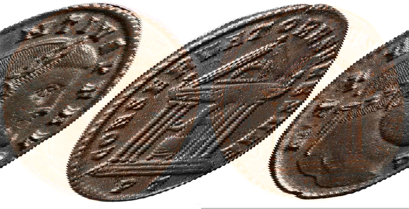 copper nummus maxentius