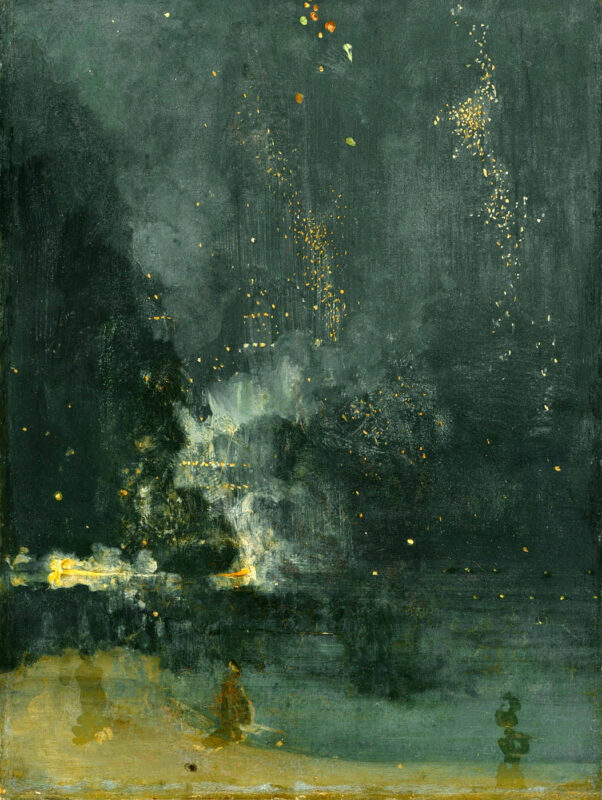 nocturne black and gold falling rocket