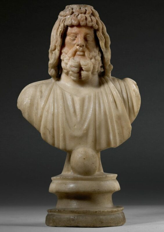roman bust serapis
