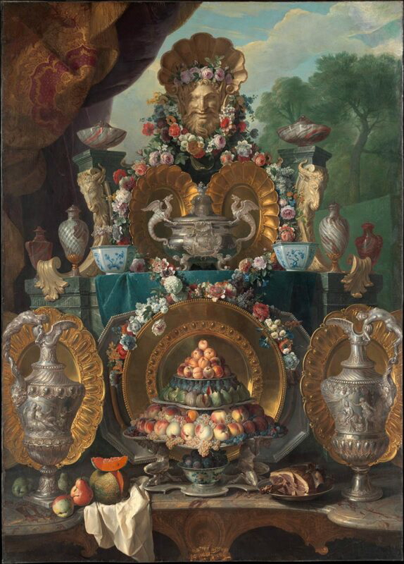 still life with silver