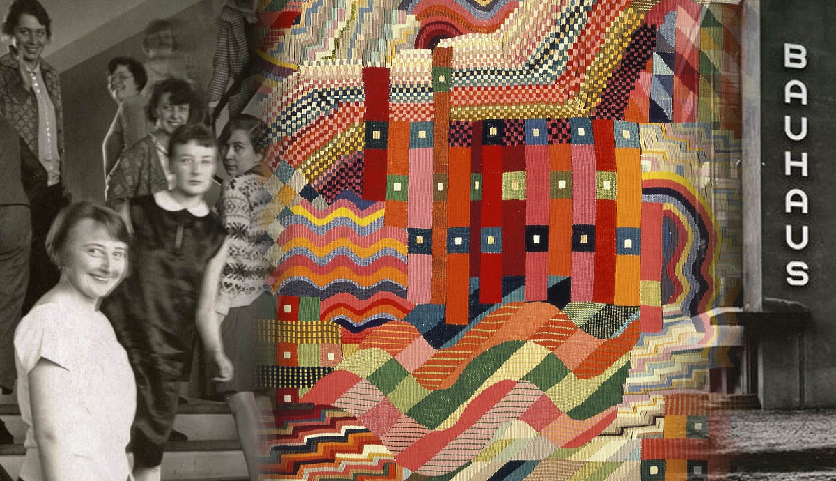 women from bauhaus weaving workshop