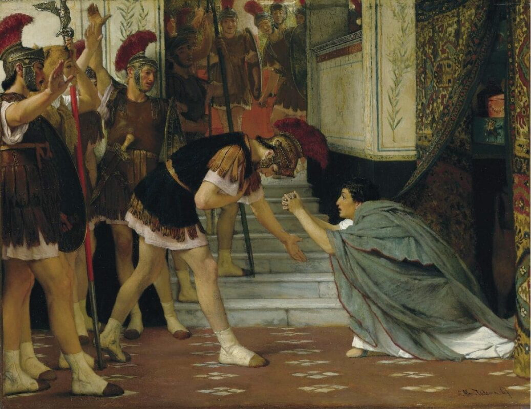 proclaiming claudius emperor sir lawrence alma tadema