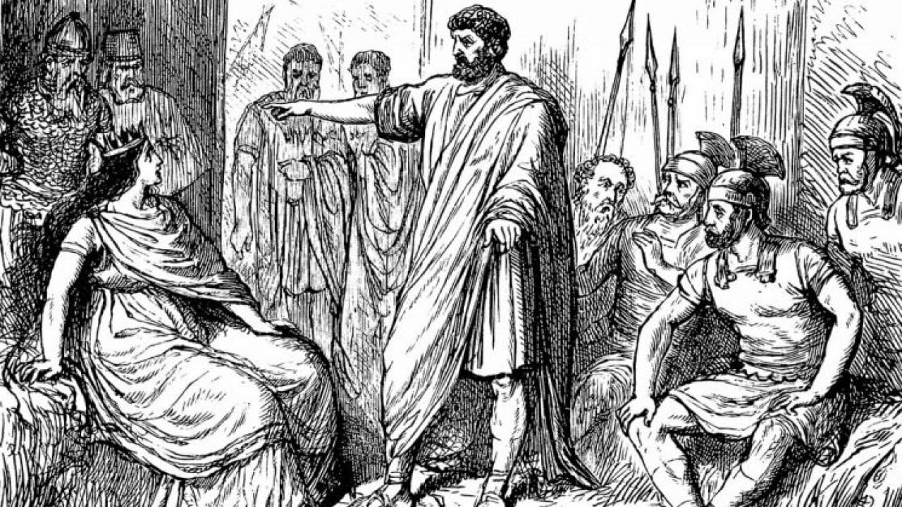 ancient rome queen teuta roman ambassador