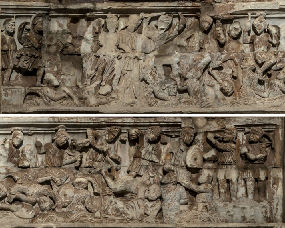 frieze of battle of milvian bridge