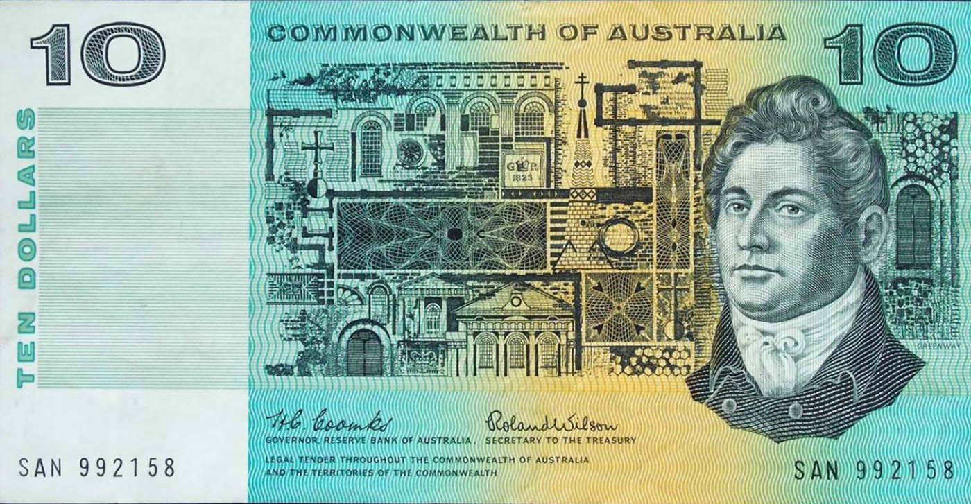 australia currency 10 francis greenway