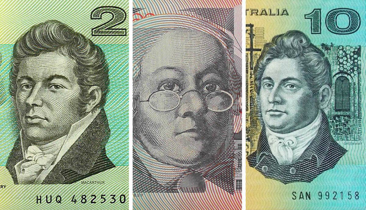 australia currency francis greenway john macarthur mary reibey