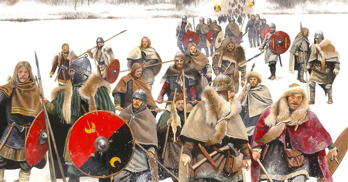 germanic barbarians crossing the rhine
