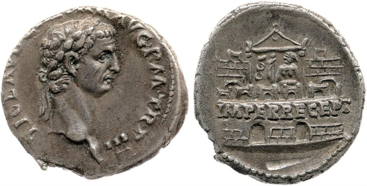 silver coin emperor claudius