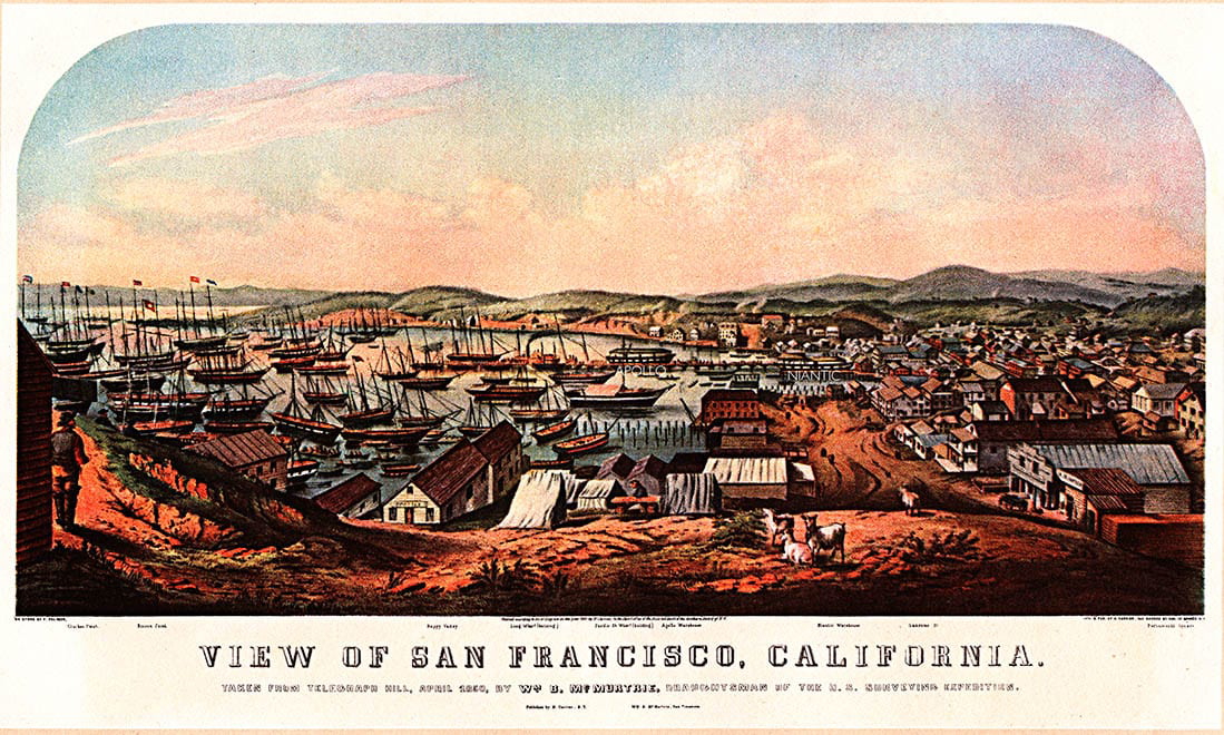 currier ives san francisco telegraph