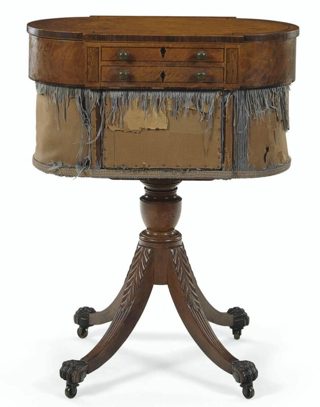 mahogany satinwood table phyfe