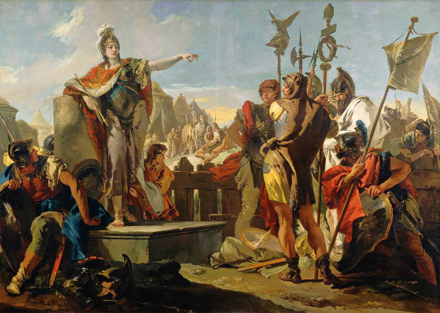 queen zenobia war giovanni tiepolo painting