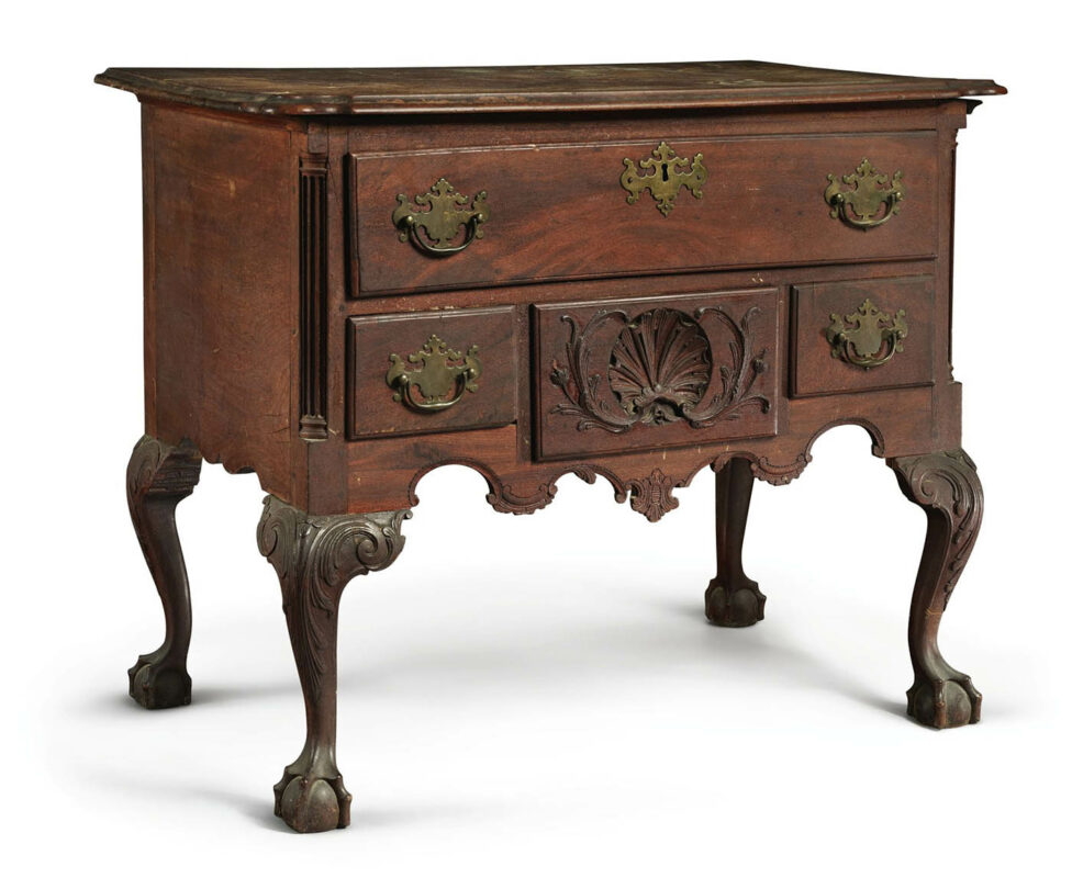 chippendale mahogany dressing table thomas affleck