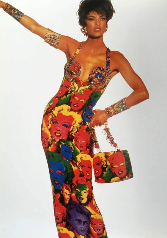 evangelista versace warhol gown