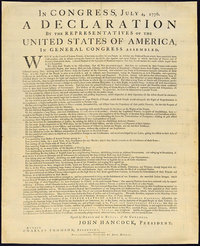 american monarchists declaration independence