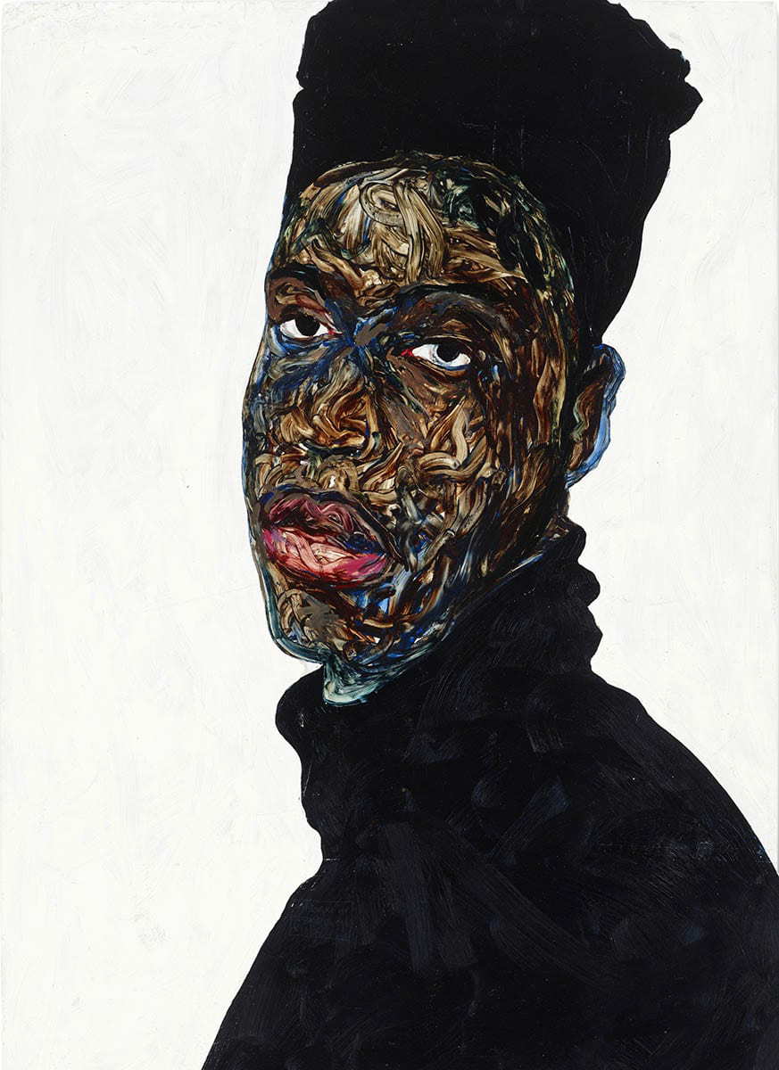 amoako boafo untitled black turtleneck painting