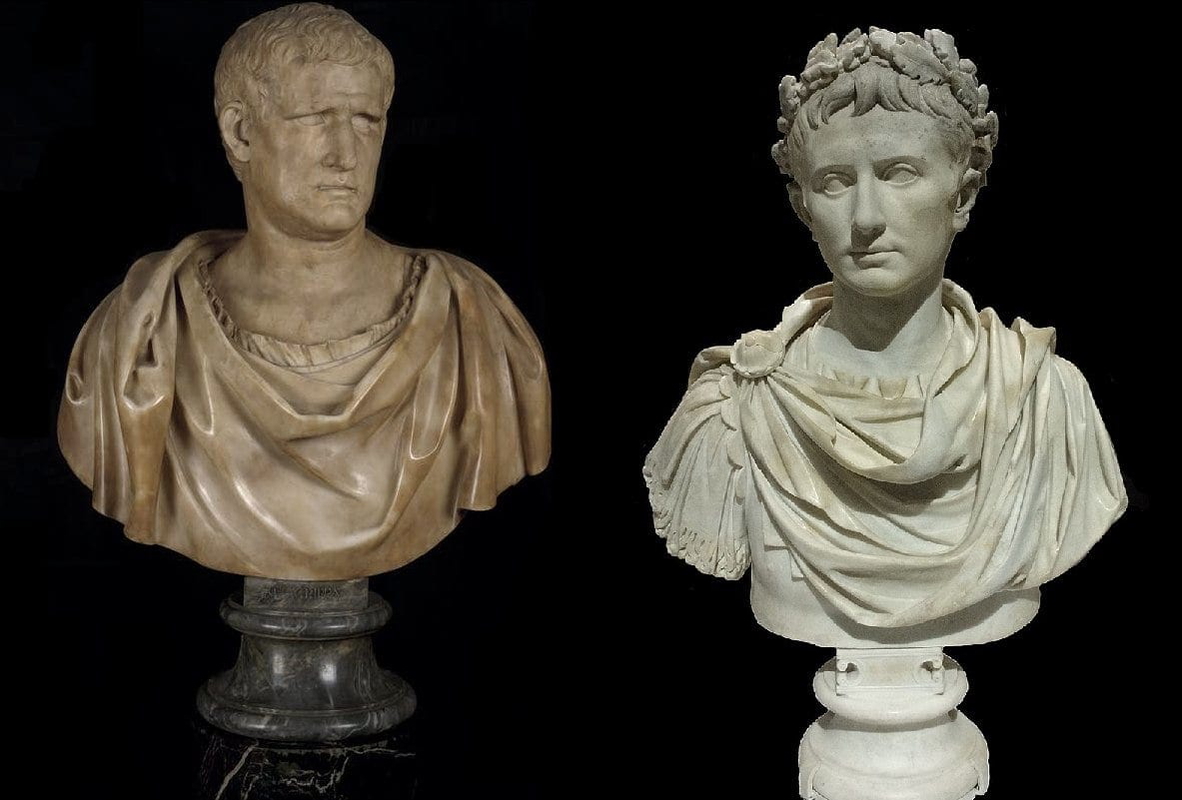 augustus agrippa bust