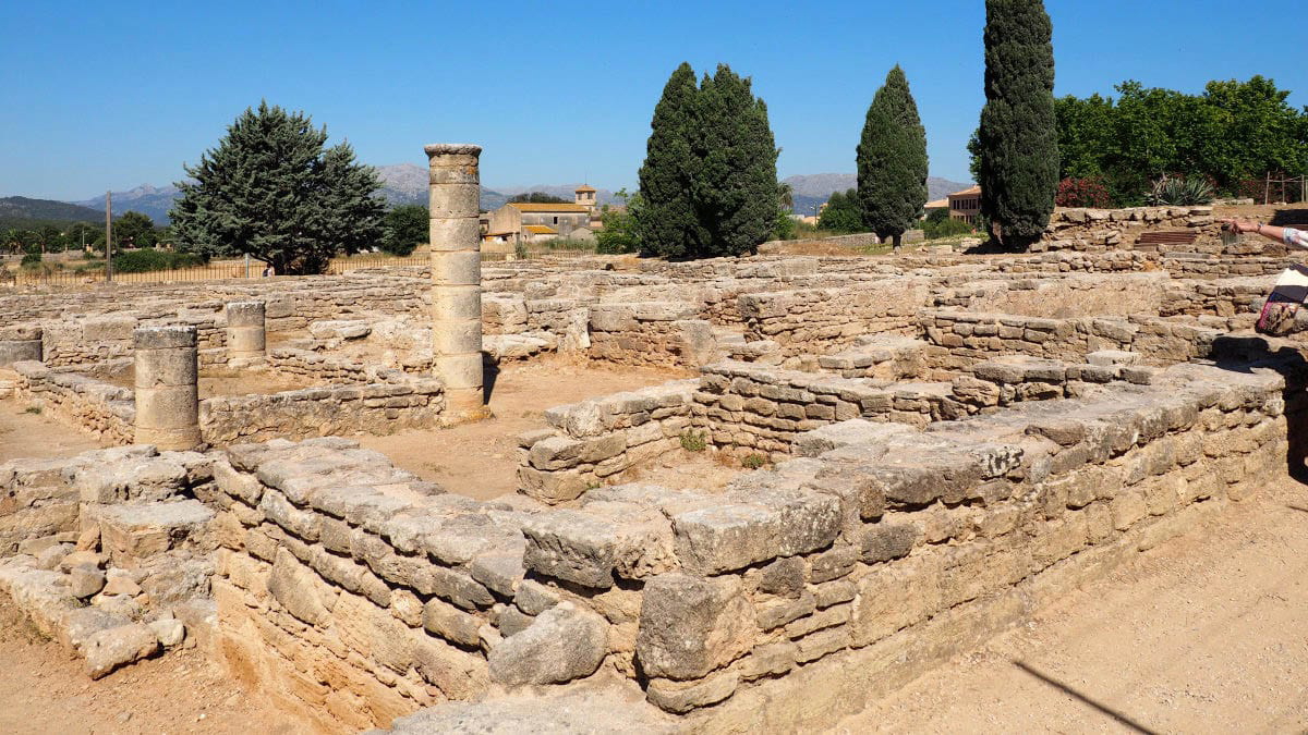 balearic islands mallorca pollentia roman ruins