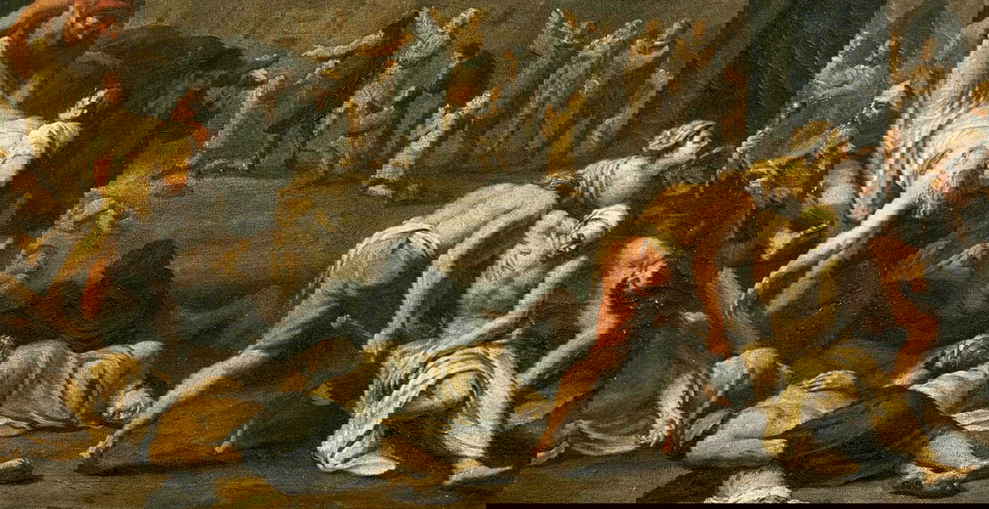 black death plague rome painting