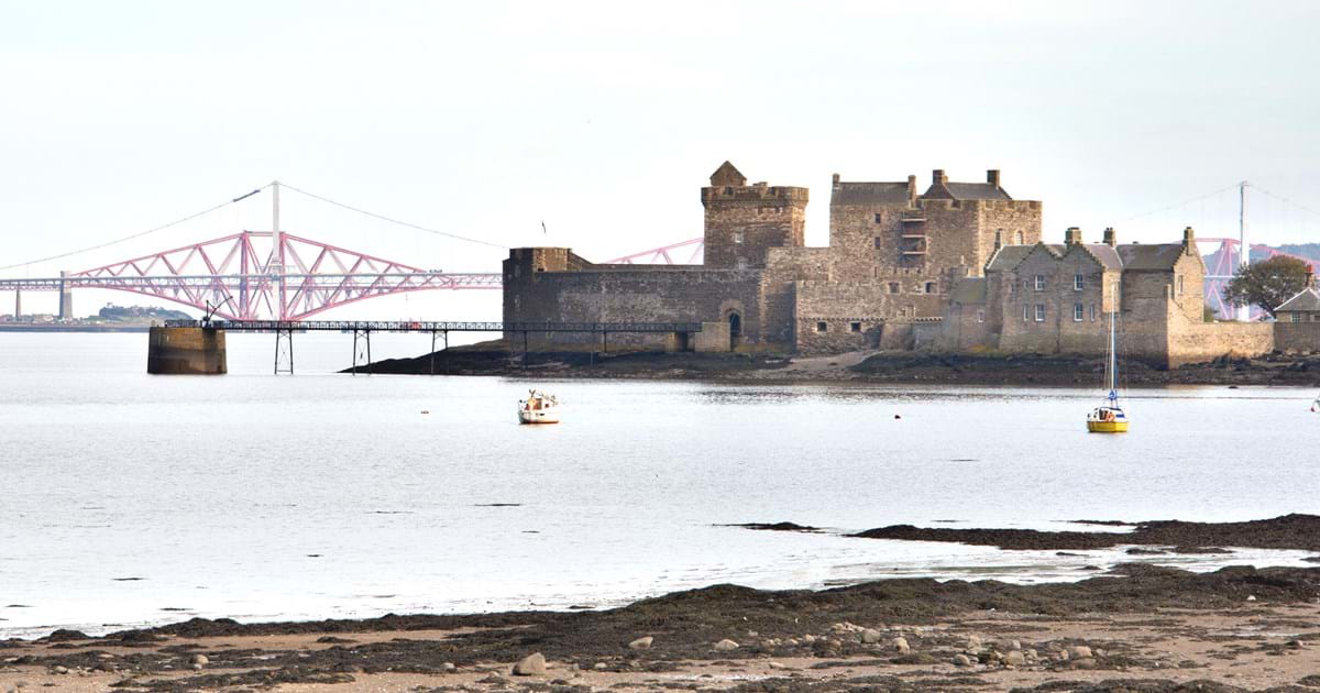blackness scottish castle entrance bridge