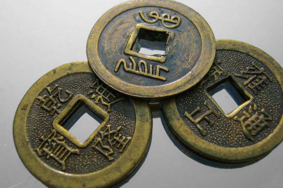 cleromancy chinese i ching brass coins