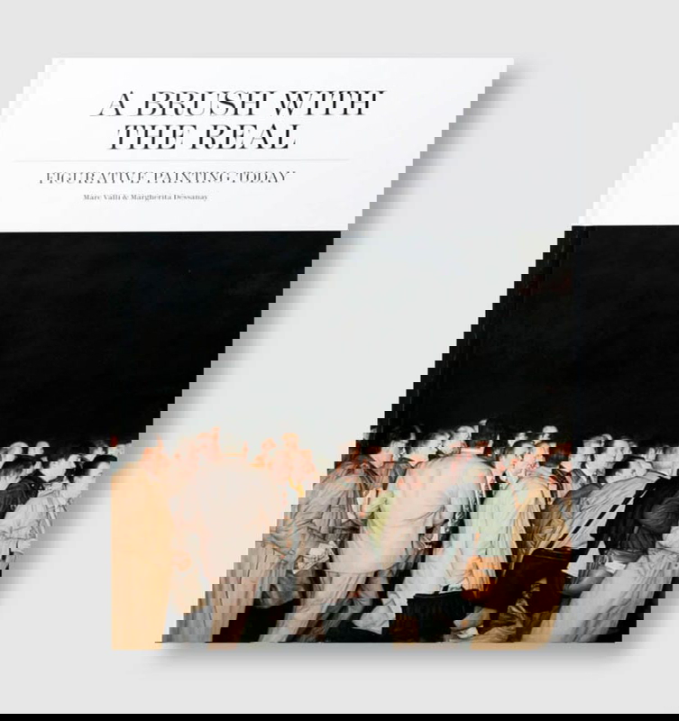 contemporary art brush with real book image
