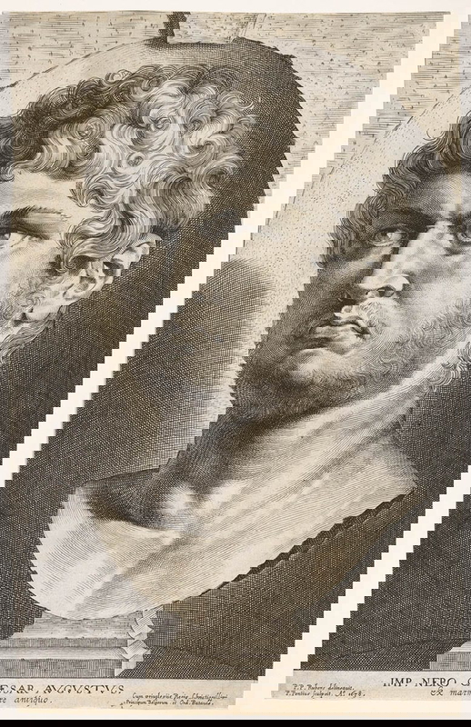 emperor nero engraving