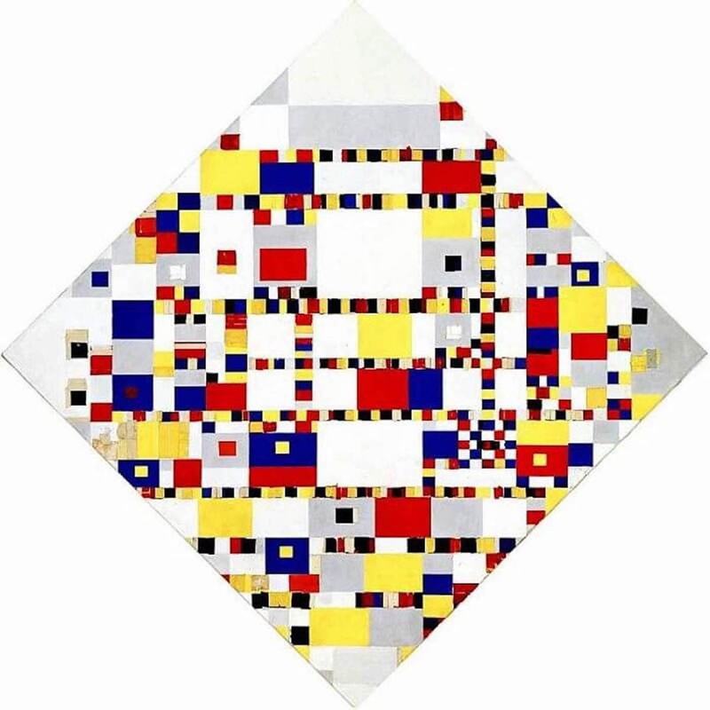 famous artworks piet mondrian victory boogie woogie painting