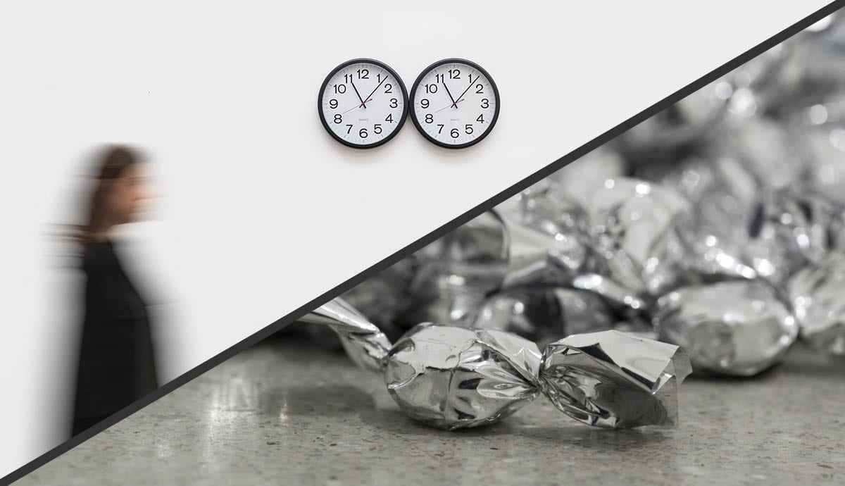 felix gonzalez torres installations lovers clock candy art