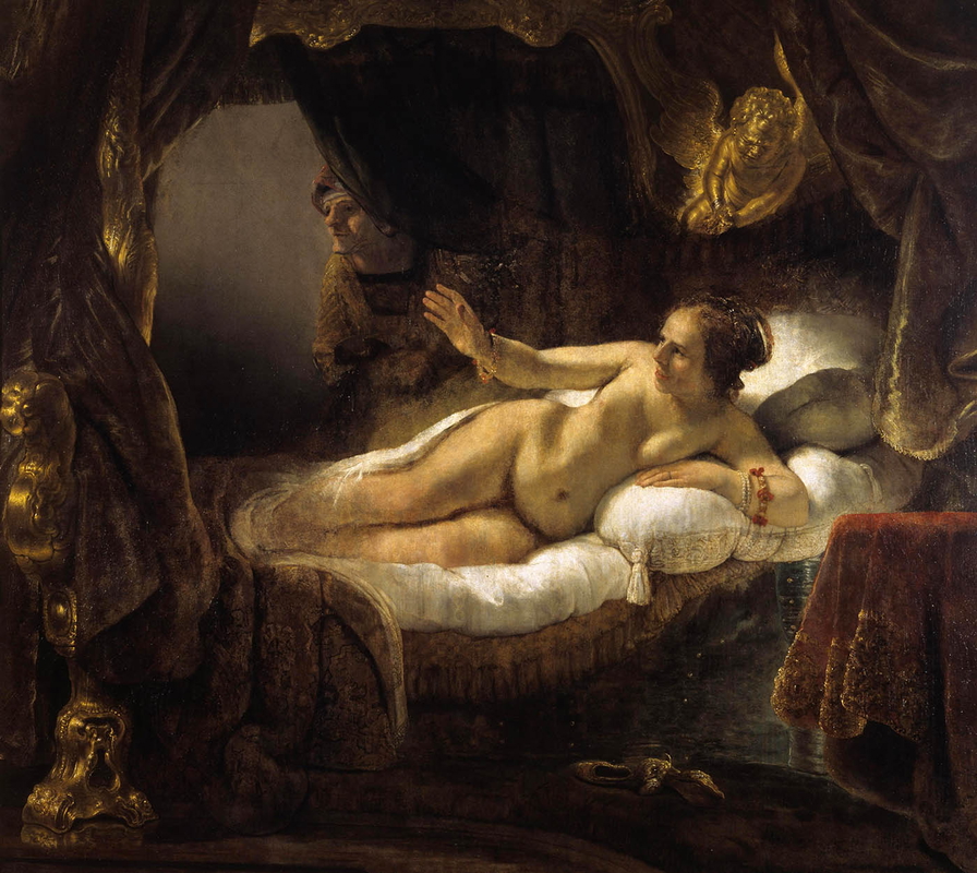 female nudity in art rembrandt danae painting