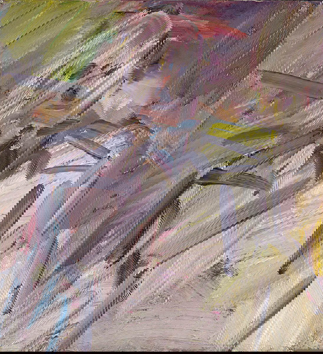 frank auerbach david landau painting