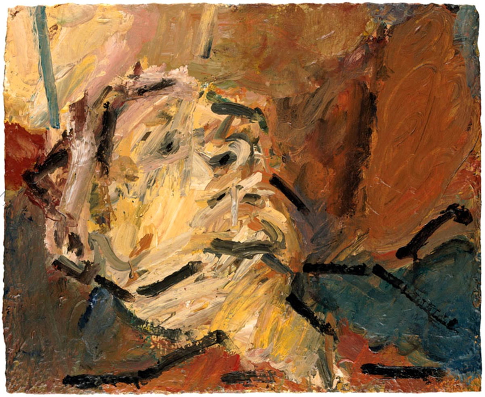 frank auerbach head julia painting