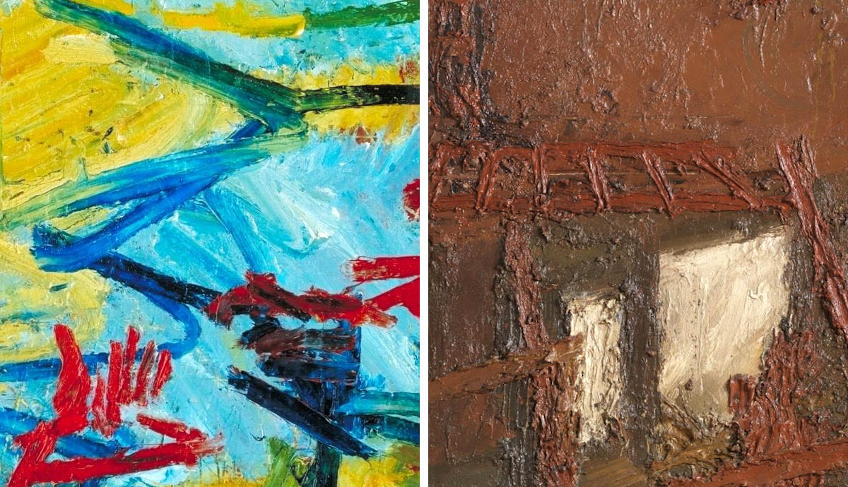 frank auerbach materiality paintings