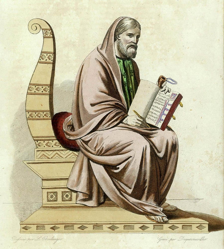 gregory of tours bishop engraving dequevauviller