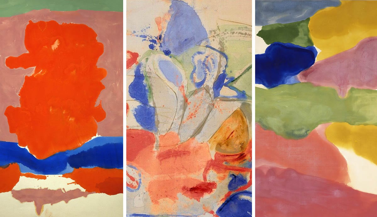 helen frankenthaler soak stain color field paintings