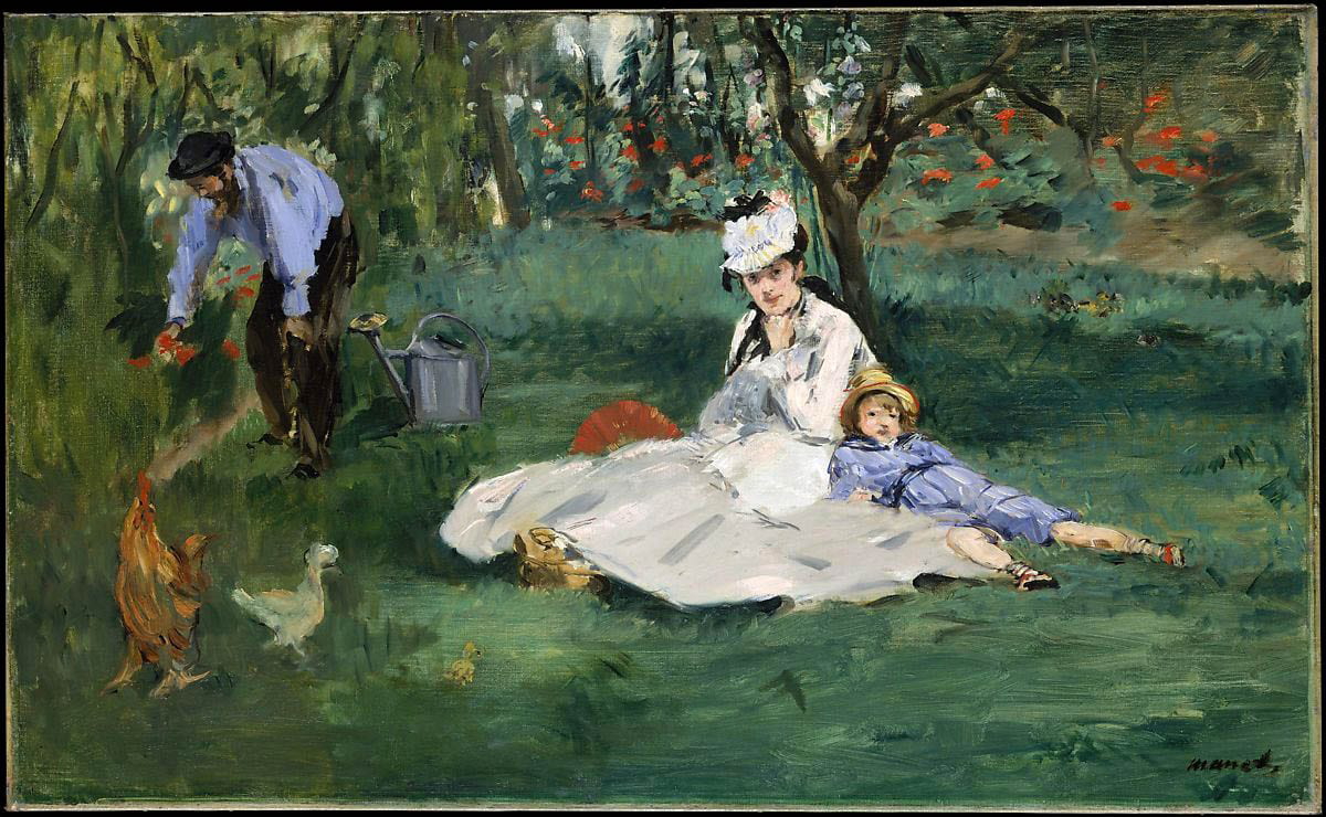 history of names manet monet family painting