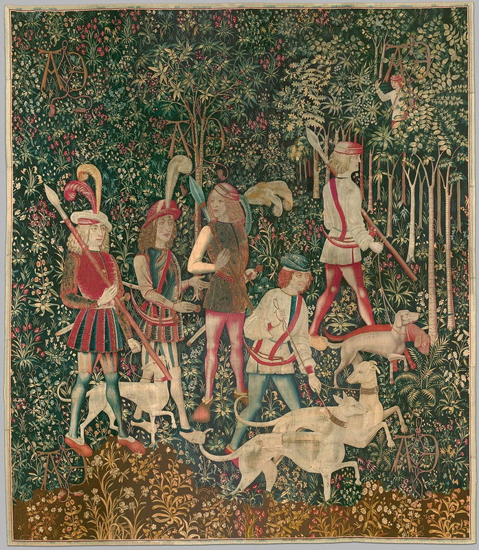 hunters enter woods