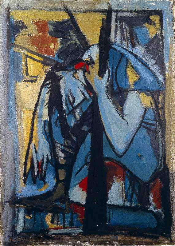 janco wounded soldier dadaist art painting
