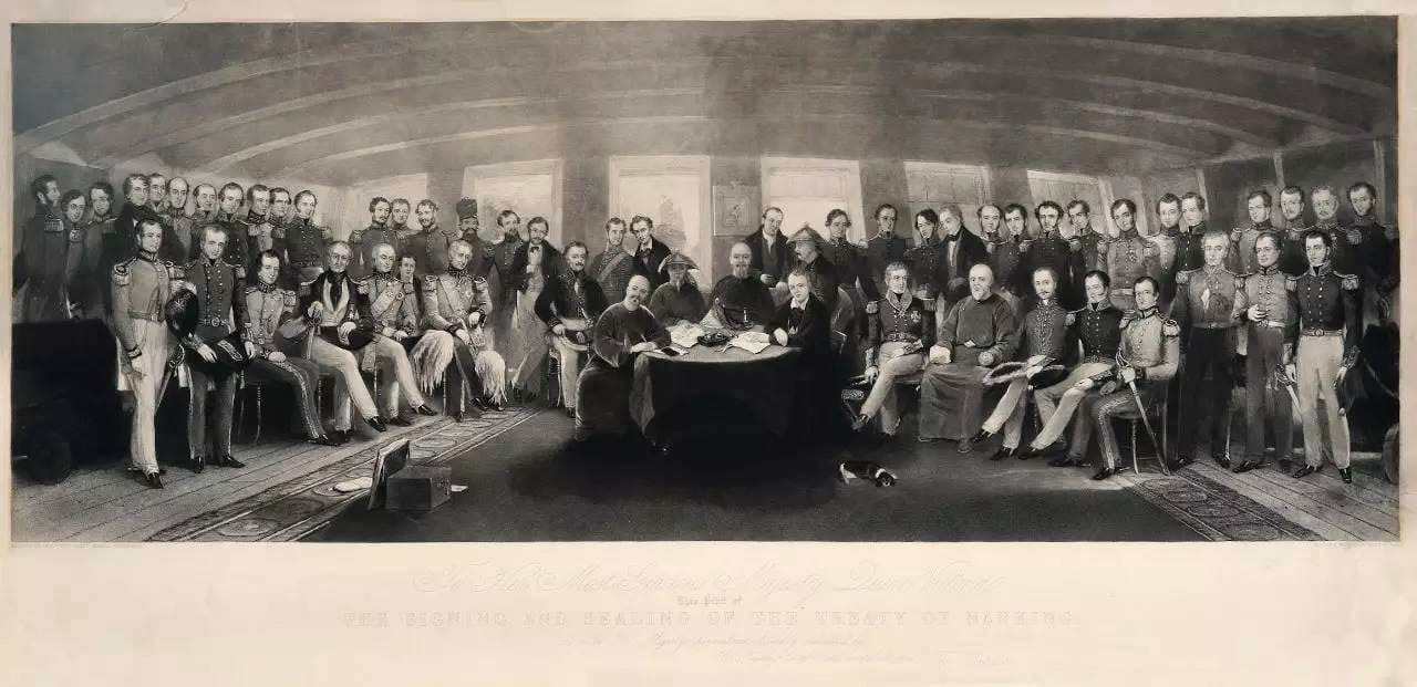 john platt signing treaty nanking opium war