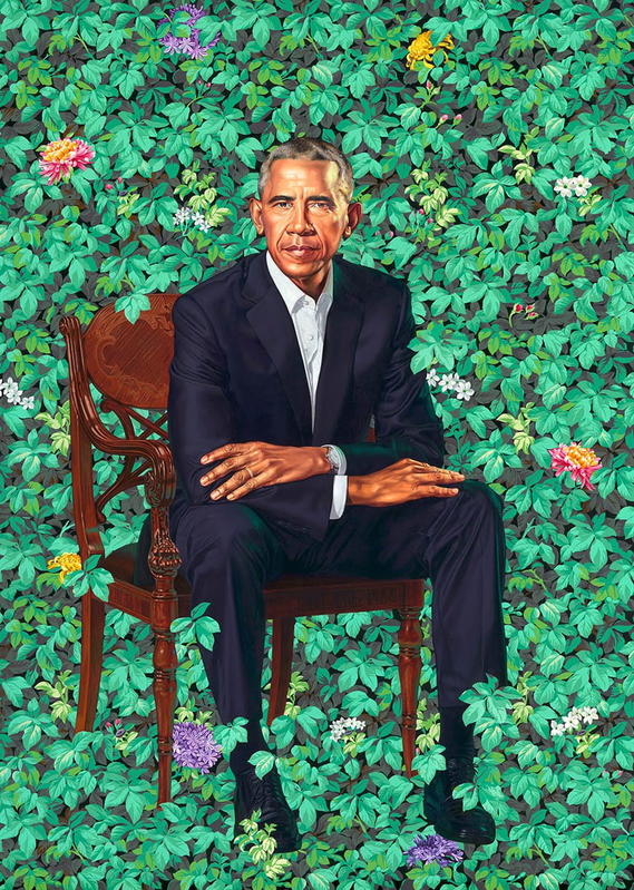 kehinde wiley president barack obama painting