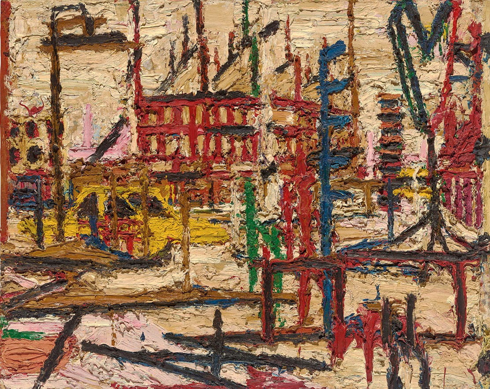 materiality auerbach mornington crescent painting