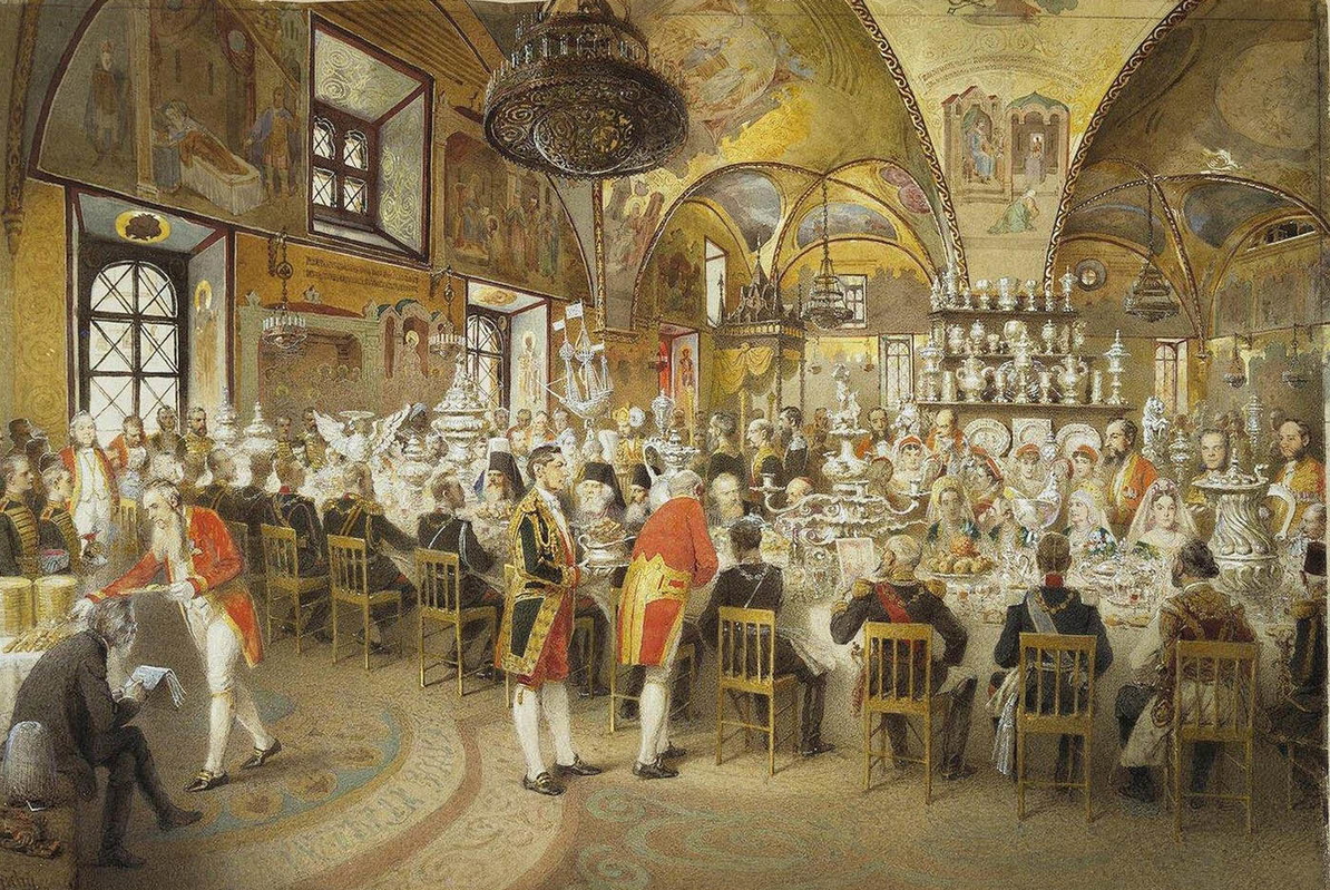 mihaly zichy ceremonial dinner faceted chamber painting