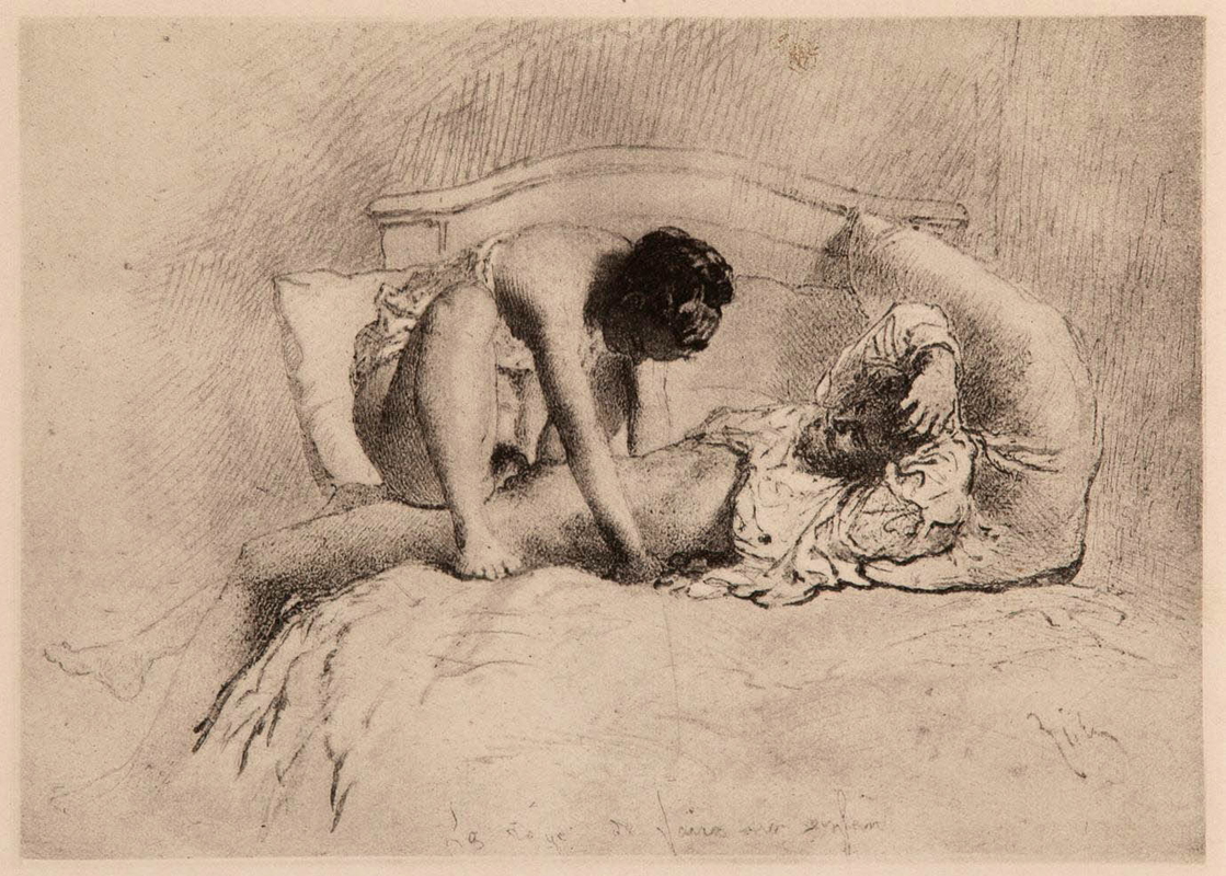 mihaly zichy liebe illustration