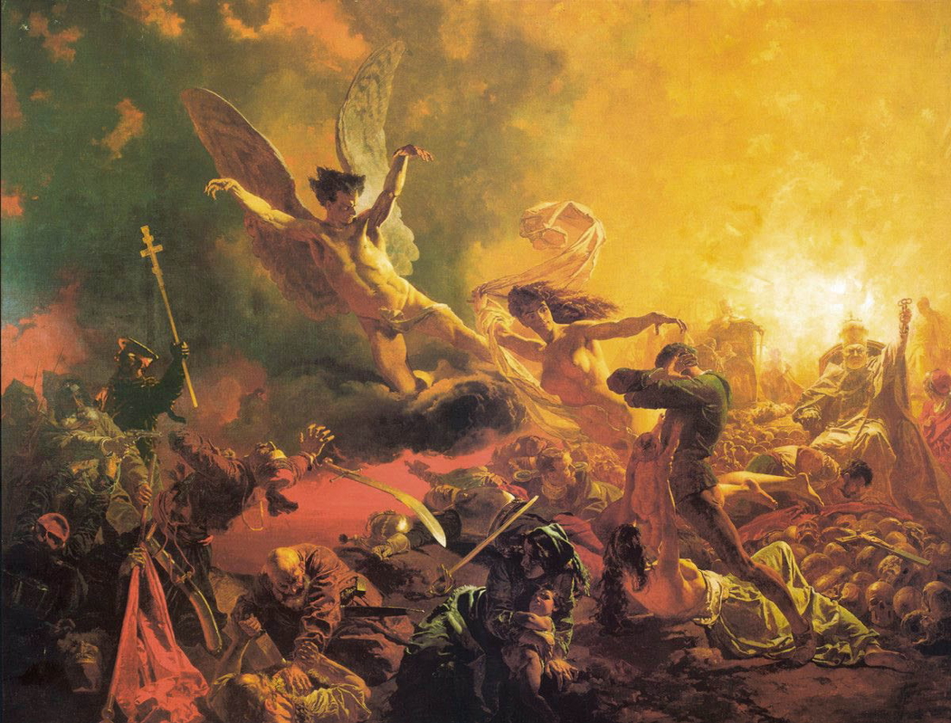 mihaly zichy triumph genius destruction painting