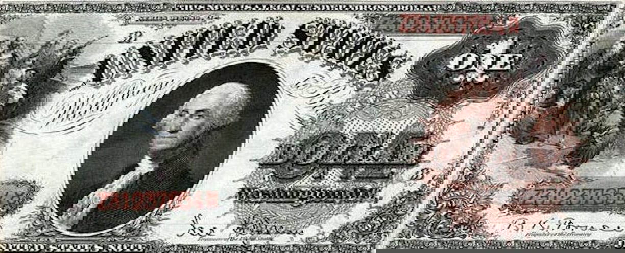one dollar bill 1880