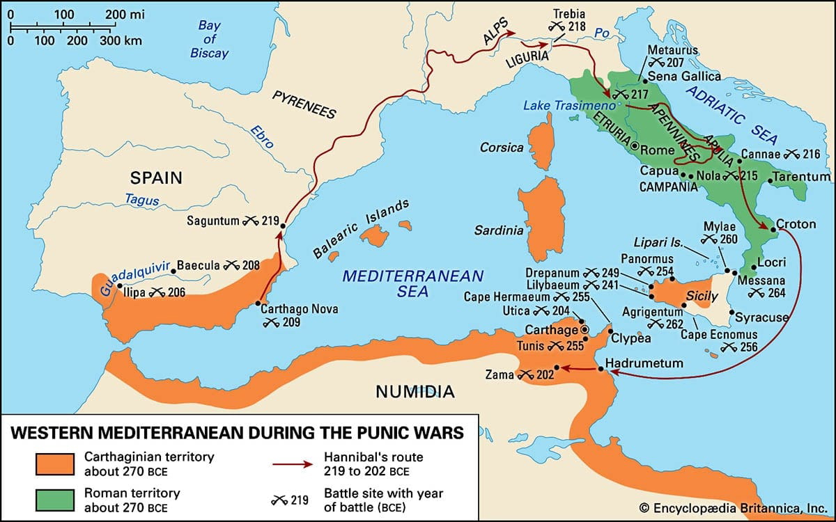 punic wars ancient rome hannibal balearic islands