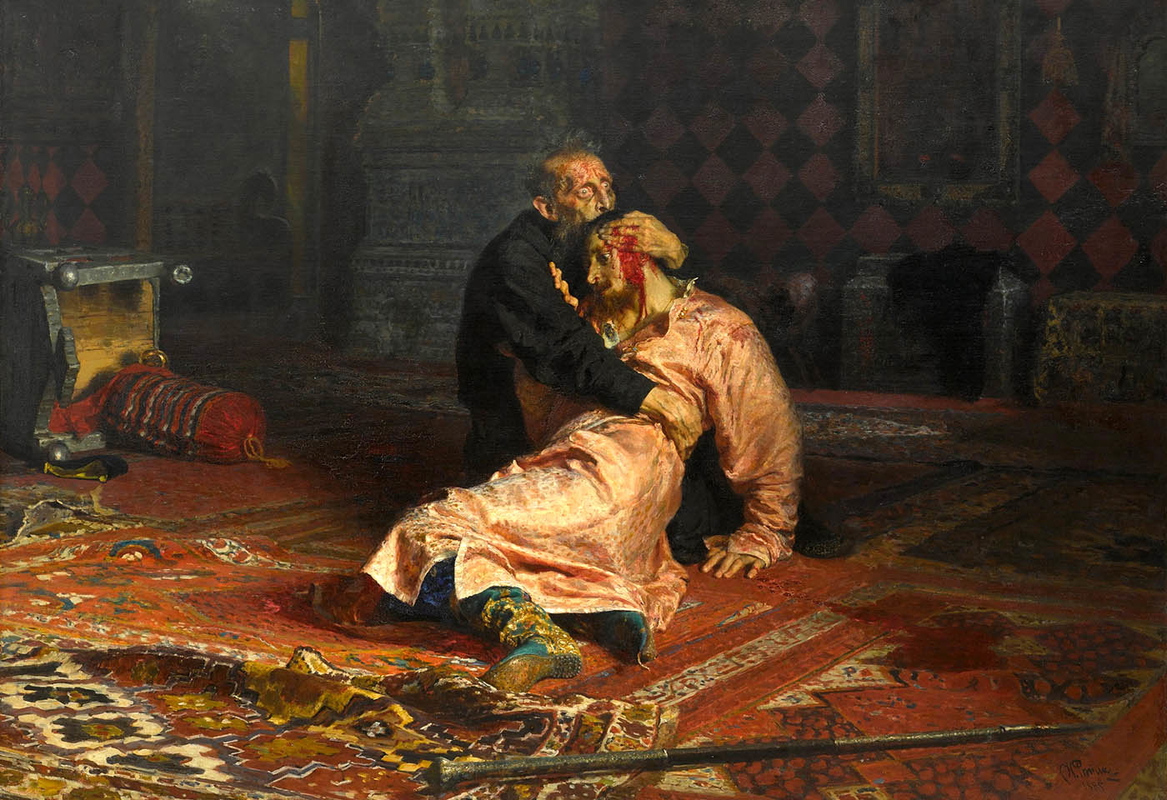 repin ivan terrible son ivan november painting