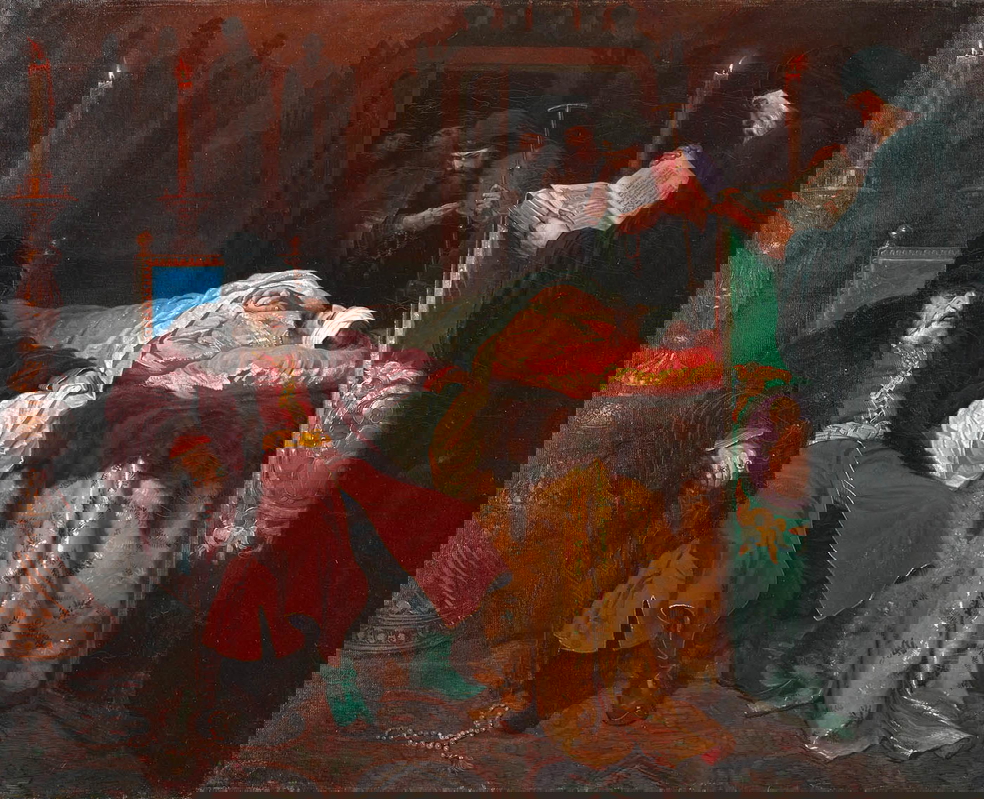 schwarz ivan terrible body son killed painting