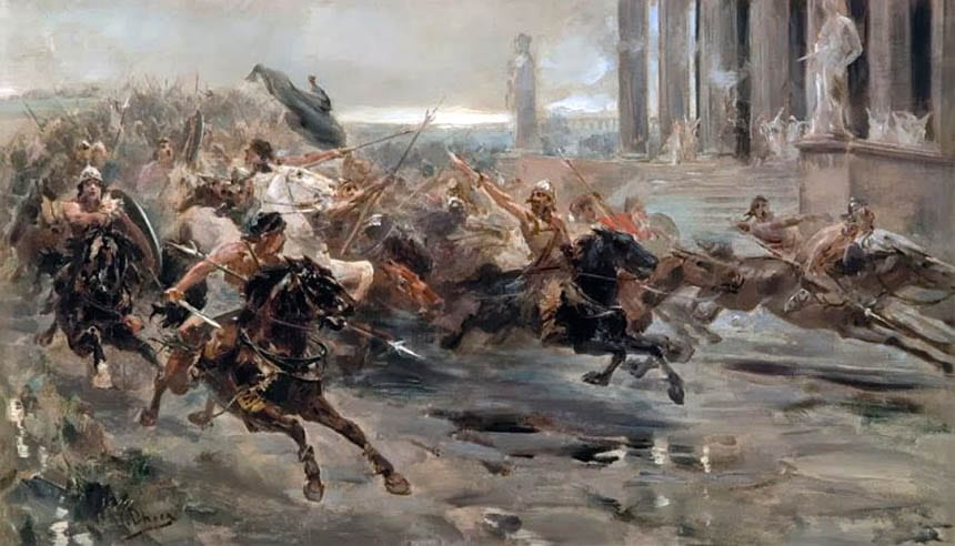 ulpiano checa invasion of the barbarians